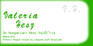 valeria hesz business card